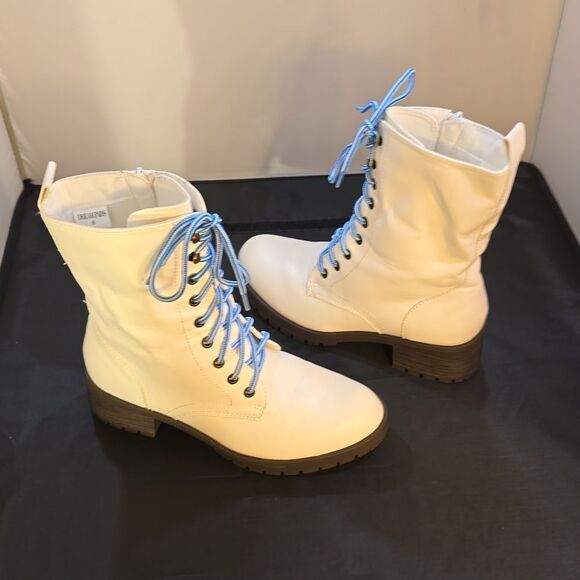 BRAND NEW DREAM PAIRS LACE-UP ROUND-TOE WOMEN'S BOOTS - Picture 6 of 14